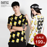 [NPC] 潮牌MLGB x Simpson辛普森 满印89图案T恤 短袖TEE