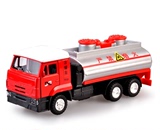 包邮儿特爱合金车油罐卡车运输车合金汽车模型儿童玩具回力声光车
