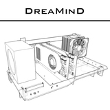 DreaMinD亚克力机箱透明机箱D330开放式机箱个性化DIY机箱