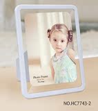 2016亚克力创意韩版6寸7寸8寸相框摆台儿童婚纱宝宝照片桌面摆件