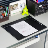华美仕 高档皮质写字板 韩式桌垫带夹板商务案台垫办公用品可定制
