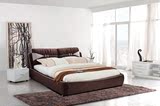 布床2*2.2米婚床大床欧式床布艺床实木床/经典百年/真皮软床特价