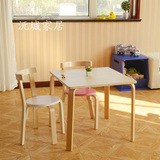 保无甲醛时尚儿童写字桌椅组合实木幼儿园小饭桌方桌圆桌家用环