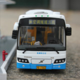 上海申沃公交巴士客车 仿真汽车模型/玩具 隧道三线 限量版 1:43