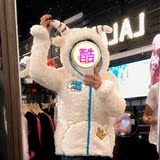 香港专柜代购 LALABOBO 毛绒加厚外套 可爱小羊连帽棉衣 2014冬装