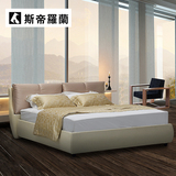 斯帝罗兰 现代简约布艺软床1.8米双人床小户型软包婚床可拆洗套床