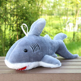 创意海洋动物大白鲨公仔儿童毛绒玩具鲨鱼玩偶生日礼物圣诞节礼物