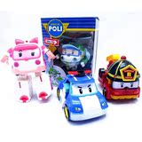 热卖韩国珀利警车变形机器人玩具Poli变形战队波力动漫礼物包邮