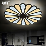新中式LED吸顶灯主卧室灯圆形温馨简约房间阳台现代客厅灯具变光