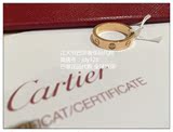 法国专柜代购Cartier卡地亚LOVE玫瑰金一钻戒指/婚戒B4050700