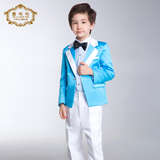 新款韩版男童西装套装生日礼服儿童小西装表演合唱礼服花童装秋冬