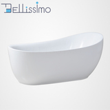 BELLISSIMO压克力浴缸 单人浴缸1.7~1.8米亚克力浴缸 独立式8208