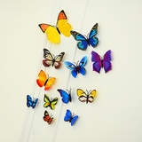 3D装饰立体蝴蝶墙贴冰箱贴磁铁蝴蝶卧室客厅背景墙窗户创意装饰