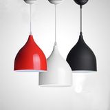 餐吊灯简约创意个性三头单个吊灯吧台餐厅阳台办公室铝材灯罩吊灯