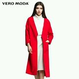 Vero moda2016春季新款红色风衣 民生百货购买正品吊牌