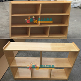 幼儿园专用樟子松实木玩具收纳架玩具展示柜区角柜储物架蒙氏柜