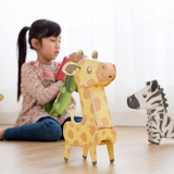 3D立体拼图 动物模型儿童手工制作纸质DIY早教益智积木玩具乐立方