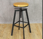 cp复古酒吧椅高脚椅铁艺靠背吧台凳前台椅子咖啡椅小圆桌