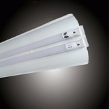 【嘉美】T8双支/单支带罩支架LED日光灯支架灯管支架办公照明支架