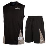 斯伯丁篮球服男短袖短裤背心夏季新款比赛篮球衣训练服正品包邮