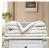 御棉堂纯色毛毯单人羊羔绒午睡小毯子加厚双层盖毯儿童空调毯冬季