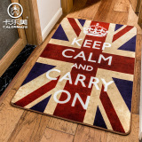 时尚潮流英伦风米字旗英国旗地毯客厅卧室茶几沙发门垫地垫长方形
