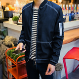 2016春秋季新款男士韩版修身棒球服青少年日系短款夹克男装外套潮