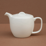 概念壶茶壶咖啡壶 唐山高档骨瓷纯白色透明骨质瓷陶瓷水壶