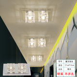 灯3W双头筒灯正方形led水晶射灯创意过道灯玄关走廊灯天花灯门厅