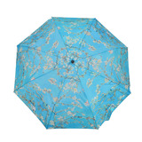 外贸日本清新花雨伞折叠自动创意女士太阳伞防紫外线梵高油画伞