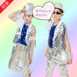 新款儿童舞蹈服霹雳演出服爵士舞服装现代舞架子鼓男童表演服街舞