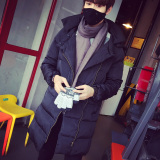 2015冬季男装棉衣男中长款男士韩版修身外套棉服男青少年加厚棉袄