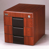 办公用品木质文件柜桌面收纳箱 三 四 五层抽屉带锁资料柜不包邮