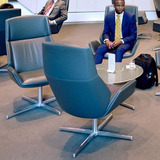 现代简约电脑椅 咖啡厅椅 休闲区接待椅 高背会议椅 可升降旋转椅