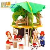 儿童木制DIY别墅房子玩具2宝宝早教女孩玩具益智创意3岁益智玩具