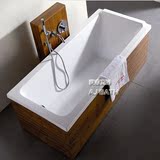 浴缸亚克力嵌入式浴缸镶嵌方形普通家用宾馆浴盆浴池1.51.61.7米