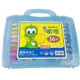 正品韩国东亚DONG-A新嘟哩油画棒 36色塑料盒装儿童绘画无毒蜡笔