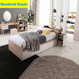 定制板式家具 卧室小户型收纳储物单人床1.2/1.5米双人抽屉高箱床