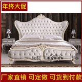 欧式实木床 新古典双人床 时尚布艺床 法式床1.8米双人床欧式床