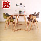 实木家具北欧现代风格日式简约时尚餐厅橡木组合餐桌餐椅桌椅套装