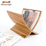 溢莱家具 桌面书架置物架简易桌上小书架实木创意北欧书报架子
