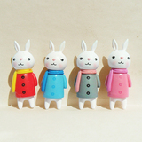 日韩创意卡通搪胶立体兔子强力磁铁磁贴儿童冰箱贴 便利贴