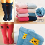 春秋冬季宝宝袜纯棉袜0-1-3岁男女儿童防滑中高筒袜婴儿袜松口袜