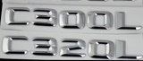 奔驰新款C级金属改装车标C320L C300L C260L字母车尾排量数字车贴
