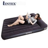 intex正品内置枕头植绒气垫床单人加大双人加厚家用户外充气床垫