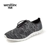 Westlink西遇男鞋2016夏季新款板鞋男百搭布面透气运动鞋系带平跟