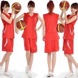 女款篮球服套装 定制球衣女队服比赛服印字印号团购运动球衣包邮