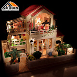 手工diy小屋小时代拼装房子模型别墅儿童房屋玩具小房子礼物女生