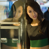 私人订制 2016韩版 中长款T桖圆领宽松褶皱小衫通勤女士打底衫