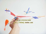 DIY拼装航空模型 迷你雷鸟神鸟橡筋动力飞机模型 航模器材 益智